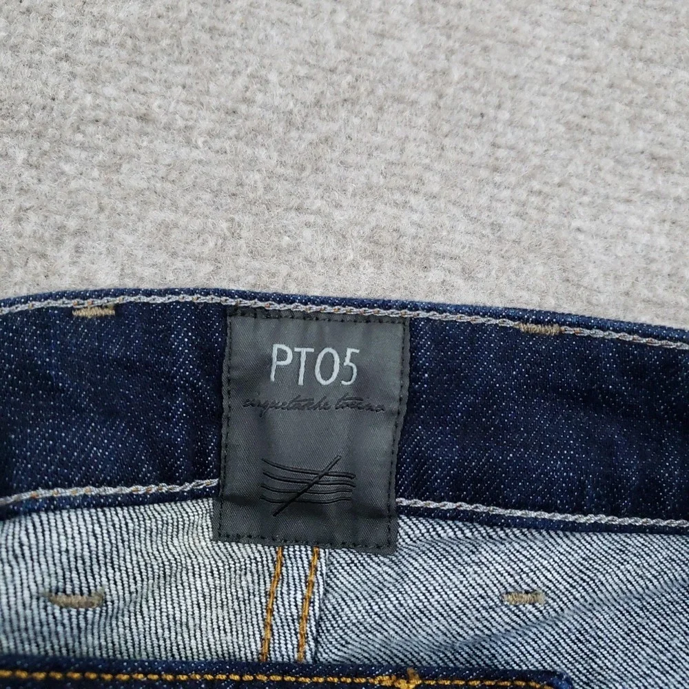 PT05 Jeans Mens 36x33 Blue Denim Slim Fit Stretch Pockets SOUL